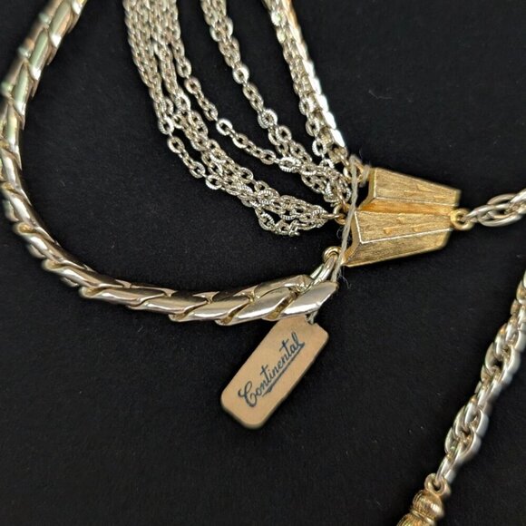 🍁V. Continental 10-Strand Chain Necklace - Picture 5 of 6